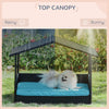 Wicker Pet House Dog Bed for Indoor/Outdoor Rattan Furniture with Cushion