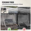 Porch Swing Cushion Garden Bench Cushion with Backrest, Non-Slip 2-seater Soft Pad, Swing Chair Mat Replacement for Indoor and Outdoor, 39.4
