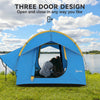 3000mm Waterproof SUV Tent, Car Tent with 3 Doors and Mesh Window, for 5-6 Person Camping Travel, Blue and Orange