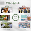 Tumbling Compost Bin Outdoor Dual Chamber 360° Rotating Composter 43 Gallon w/ Sliding Doors & Solid Steel Frame, Green