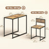 Dining Table Set, Industrial Dining Set for 2, Kitchen Table and Chairs for Small Space, Dining Room Table with Chairs
