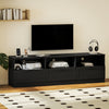 TV Stand with Storage, Modern Entertainment Center with 3 Cabinets and 3 Open Shelves, for TVs up to 85
