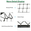 Soozier Soccer Rebounder Net, 3' x 3', Angle Adjustable Baseball Rebounder Net Training Equipment Aid with Quick Folding Design for Teens & Adults, Kickback Target Goal Play