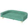 Dog Sofa for Large Dogs with Washable Cover, Anti-slip Foot Pads, Green