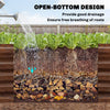 8 x 2.6 x 1.5ft Galvanized Raised Garden Bed, Reinforced Outdoor Planter Box with Open Bottom, Green