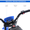Kids Dirt Bike Battery-Powered Ride-On Electric Motorcycle with Charging 12V Battery, Training Wheels Blue