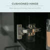 LED Medicine Cabinet with Mirror, Wall Mounted Bathroom Mirror Cabinet with Adjustable Shelves, High Gloss