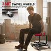 Rolling Mechanic Stool, 300 LBS Capacity Garage Stool with 2