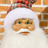 Life Size Singing and Dancing Santa Claus, Standing Animated Santa Claus with Posable Arms, Sack, Sound Activated