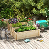 3 Tier Raised Garden Bed with 9 Grow Grids and Bed Liner for Garden, Outdoor to Vegetables, Flowers, Natural