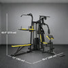 Soozier Multifunction Power Tower for Back, Chest, Arms & Leg Workouts All-in-One Home Gym with Weight Stack and Pulley System for Full Body Training