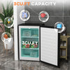 Upright Freezer, 3 Cu.Ft Mini Freezer with Reversible Single Door, Adjustable Thermostat for Home, Dorm, Silver