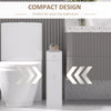 Space Saving Toilet Paper Cabinet, Narrow Bathroom Cabinet with Drawers and Hidden Storage, White