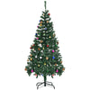6ft Green Christmas Tree Artificial Xmas Holidays Party with Decoration Ornament, Green
