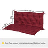 2 Seater Garden Bench Cushion, Soft Thick Outdoor Non-Slip 2 Seater Soft Pad With Backrest for Garden Patio, 47