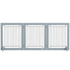 Freestanding Pet Gate, Folding Dog Gate with 2 Support Feet, 24