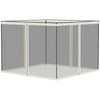 Replacement Mosquito Netting for Gazebo 10' x 13' Black Screen Walls for Canopy with Zippers