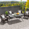 Rectangle Outdoor Dining Table for 6, with 1.7
