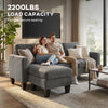 Sectional Sofa, L Shaped Couch, with Changeable Chaise or Ottoman