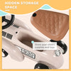 Ride on Sliding Classic Car for Toddlers, Foot To Floor Slider with Under Seat Storage, Aged 18-36 Months, Cream White