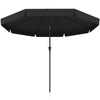 8.5 ft Outdoor Market Table Umbrella, Round Patio Umbrella with Tilt and Crank for Garden, Backyard, Deck, Black
