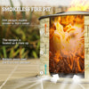 Smokeless Fire Pit, Portable Camping Bonfire Stove with Mat for Backyard Patio Picnic, Magnesium Oxide, Yellow