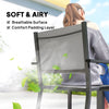 7 Pieces Outdoor Dining Set, Aluminum Patio Table and Chairs Set for 6 with Extendable Tabletop and Stackable Chairs