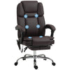 Massage Office Chair, Reclining Executive Office Chair with 6-Point Vibration, Footrest and High Back