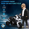 Kids Motorcycle, 6V Battery Powered Toddler Motorcycle with Headlight, Music, 3 Wheels Electric Motorcycle for Kids, Licensed BMW, Gift for Boys & Girls -Black