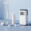 10,000 BTU Moible Air Conditioner 440 Sq. Ft., Dehumidifier Fan Auto Sleep with 24H Timer On/Off, Window Kit
