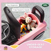 Qaba Licensed Land Rover Ride on Push Car with Anti-Tip Device, Under-Seat Storage, Horn, Engine Sounds for 18-36 M, Pink