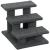 3 Tier Pet Stairs Dog Cat Step Scratch Post Furniture, Dark Grey