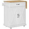 Foldable Kitchen Island with Storage Drawer, Farmhouse Style Rolling Utility Cart, Coffee Bar Cabinet on Wheels with Drop-Leaf Wood Top