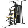 Soozier Multifunction Power Tower for Back, Chest, Arms & Leg Workouts All-in-One Home Gym with Weight Stack and Pulley System for Full Body Training