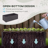 Galvanized Raised Garden Bed, Steel Outdoor Planters with Reinforced Rods, 71