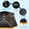 4 Person Insulated Ice Fishing Shelter, Pop-Up Portable Ice Fishing Tent with Carry Bag and Two Doors for -22℉