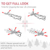 6 Ft Snow-Flocked Artificial Christmas Tree, Slim Pencil Xmas Tree with Realistic Branches, Metal Base, Green