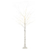 6 ft Artificial Birch Tree Light with Pre-Lit LED Light for Home Party, Indoor and Covered Outdoor Use