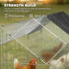 Metal Chicken Coop with UV-Resistant Cover for Rabbits, Ducks, Turtles, Guinea Pigs, 71