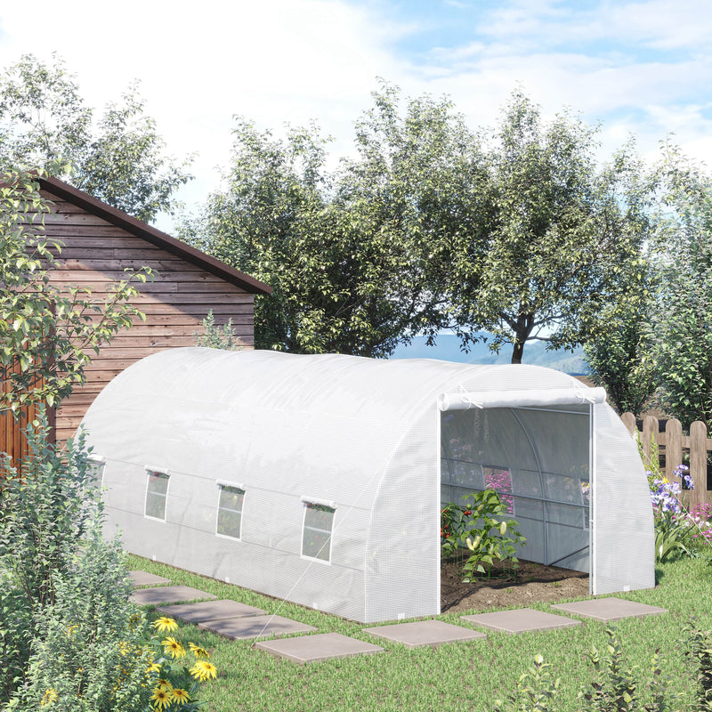 20x10x7ft Heavy Duty Tunnel Walk-in Greenhouse Outdoor Backyard Seed Plant Vegetables Grow Warm House