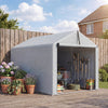 7' x 5' Portable Shed, Waterproof Bike Tent with Roll-up Zipper Door and Galvanized Metal Frame for Bike