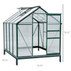 6' x 8' Greenhouse Clear & Twin Wall Panels Green Frame Press to Select