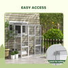 Outdoor Cat Enclosure Window Box with Weatherproof Roof, Bridge, Resting Box, Platforms, for 2 Kittens, White