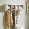 Coat Rack Wall Mount with Shelf, 28