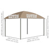 10' x 10' Hardtop Gazebo, Outdoor Gazebo Canopy with UV60+ Polycarbonate Roof, Curtains, Central Hook and Steel Frame for Garden, Lawn, Backyard, Deck