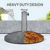 Patio Umbrella Base, 26 lbs Concrete Heavy Duty Umbrella Stand, Round Patio Umbrella Holder, Φ18.7