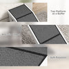 Pet Ramp Bed Steps for Dogs Cats Non-slip Carpet Top Platform Pine Wood 59