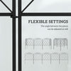 5 Pack Garden Fencing for Yard, Decorative Fence Panels as Animal Barrier and Flower Edging, Swirls Black