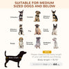Elevated Dog Bed with Canopy, Portable Raised Dog Cot for M Sized Dogs, Indoor & Outdoor, 30