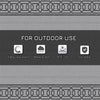 Portable Outdoor Rug with Carrying Bag, 9' x 18' Reversible Mat, Waterproof Plastic Straw RV Rug, Black and Grey